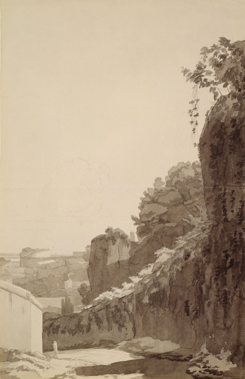Caracalla fürdője alkotó: Francis Towne