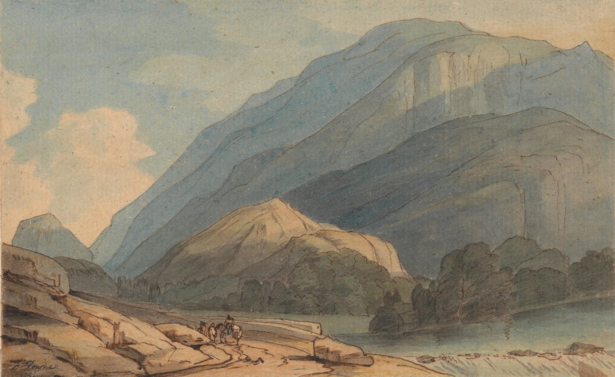 A bejárat Borrowdale-be alkotó: Francis Towne