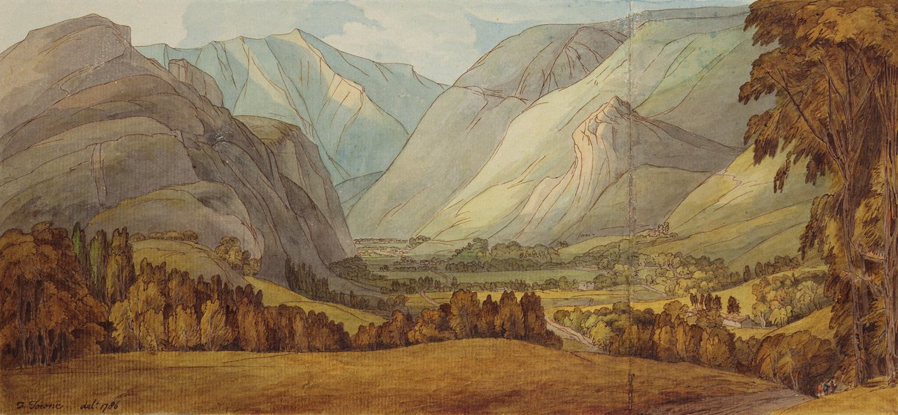 A Szent János-völgy alkotó: Francis Towne