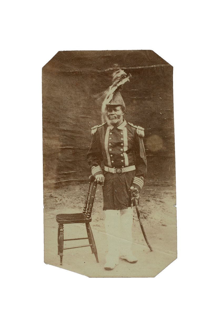 King Jack of Turtle Cove, Gabon, 1875 körül (albumnyomat) alkotó: Francis W. Joaque