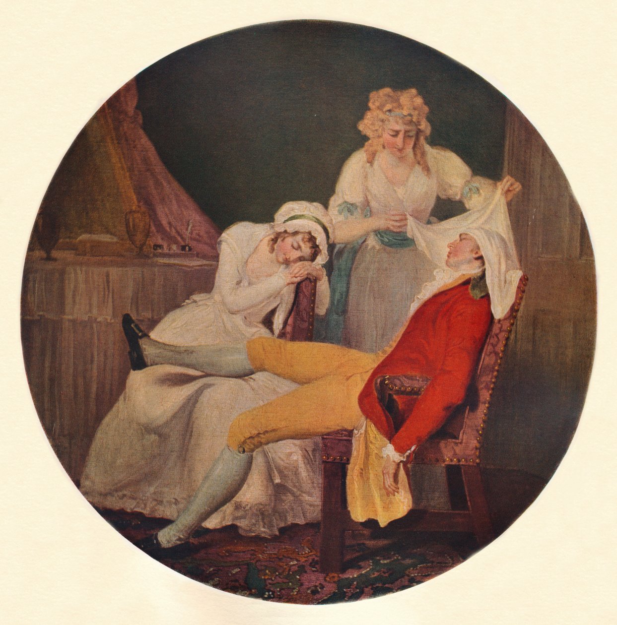 Lady Easys Steinkirk: Jelenet a The Fearless Husband című filmből, Colley Cibber V. felvonásából, 5. jelenet, 193 alkotó: Francis Wheatley