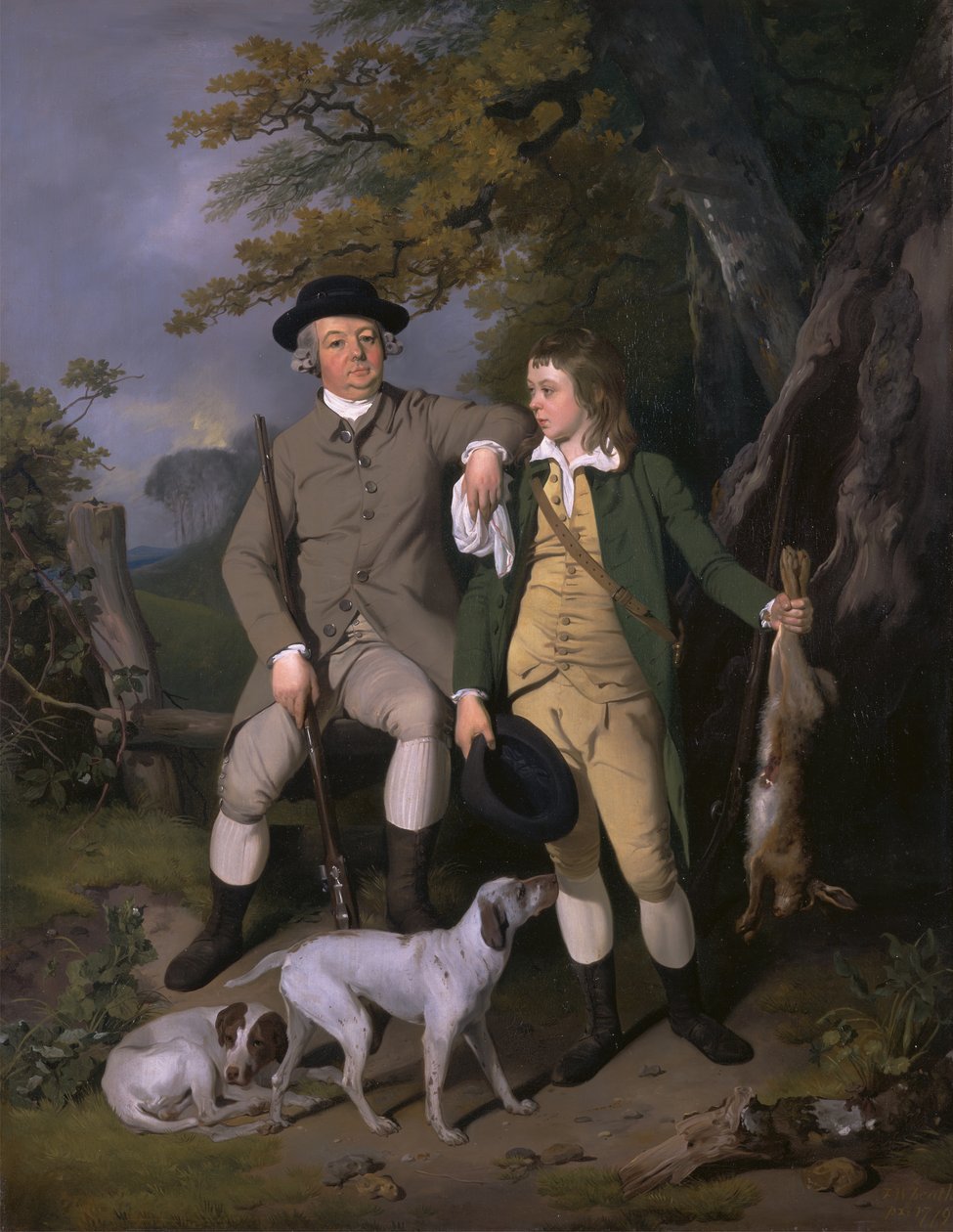 Portré egy sportolóról a fiával, 1779. alkotó: Francis Wheatley