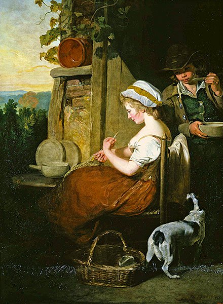 Rusztikus udvarlás (olaj, vászon) alkotó: Francis Wheatley