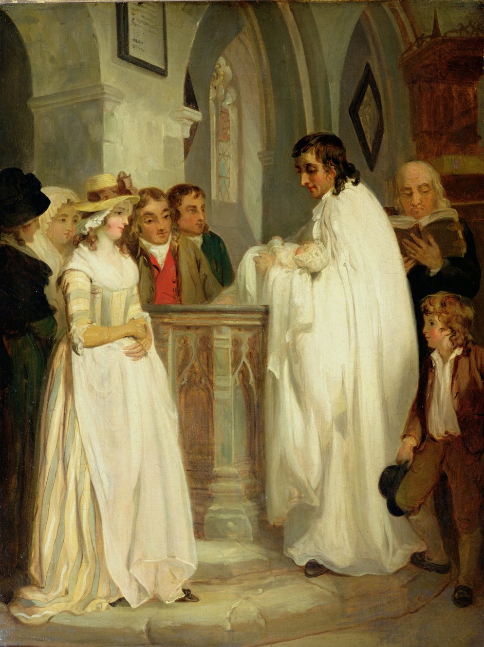A keresztelő (olaj, vászon) alkotó: Francis Wheatley