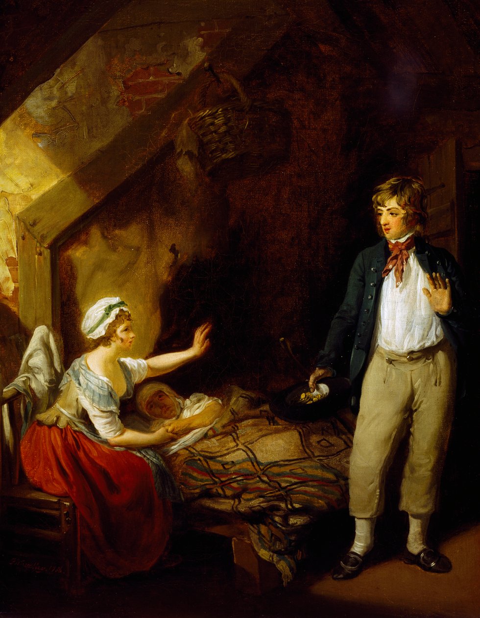 A tengerész visszatérése, Francis Wheatley (1747-1801) festménye. alkotó: Francis Wheatley