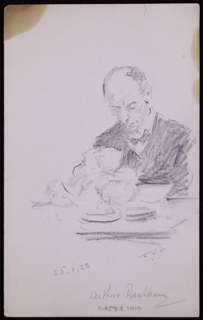 Arthur Rackham portréja alkotó: Francis Wilfred Lawson
