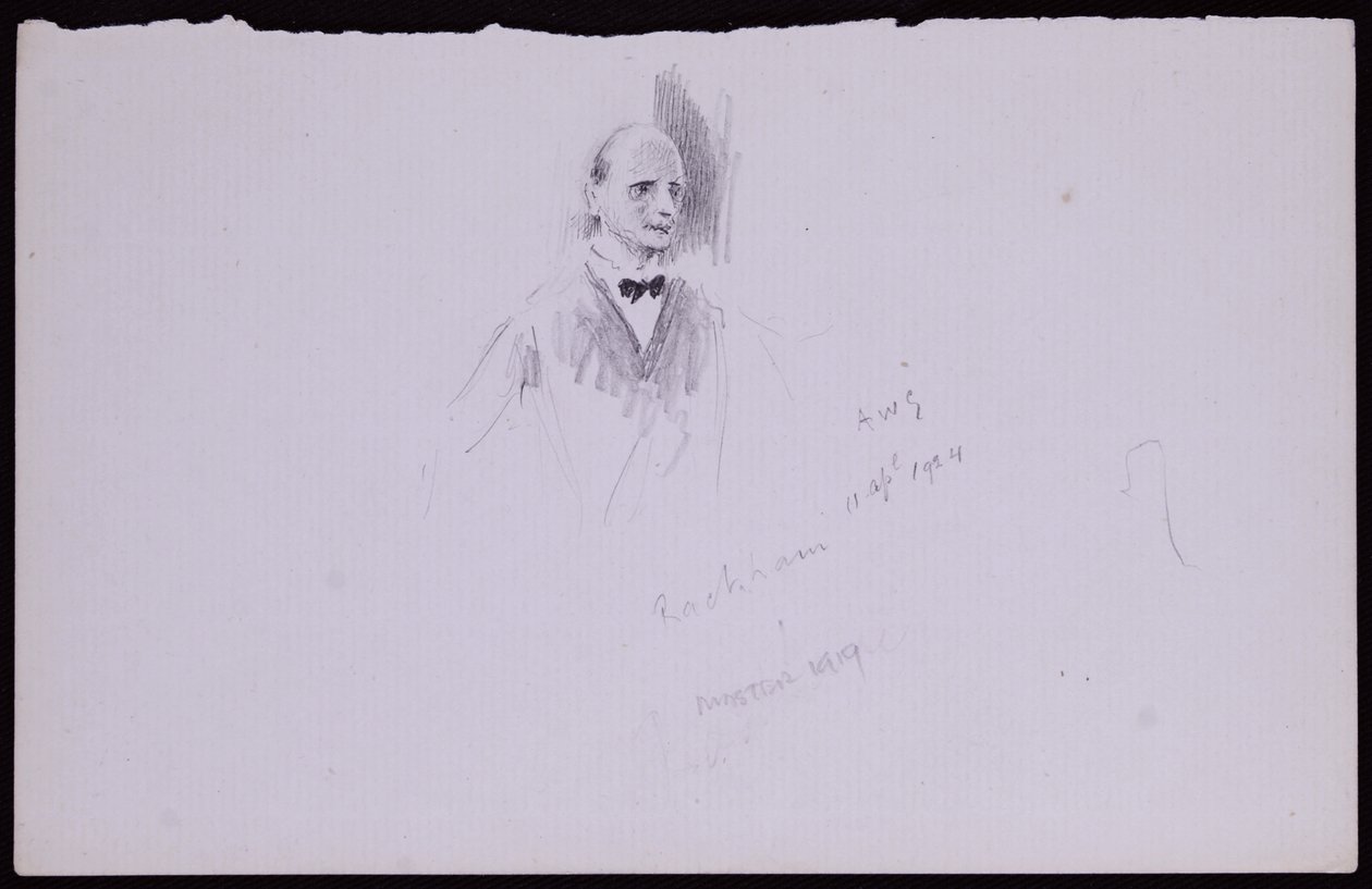 Arthur Rackham portréja alkotó: Francis Wilfred Lawson
