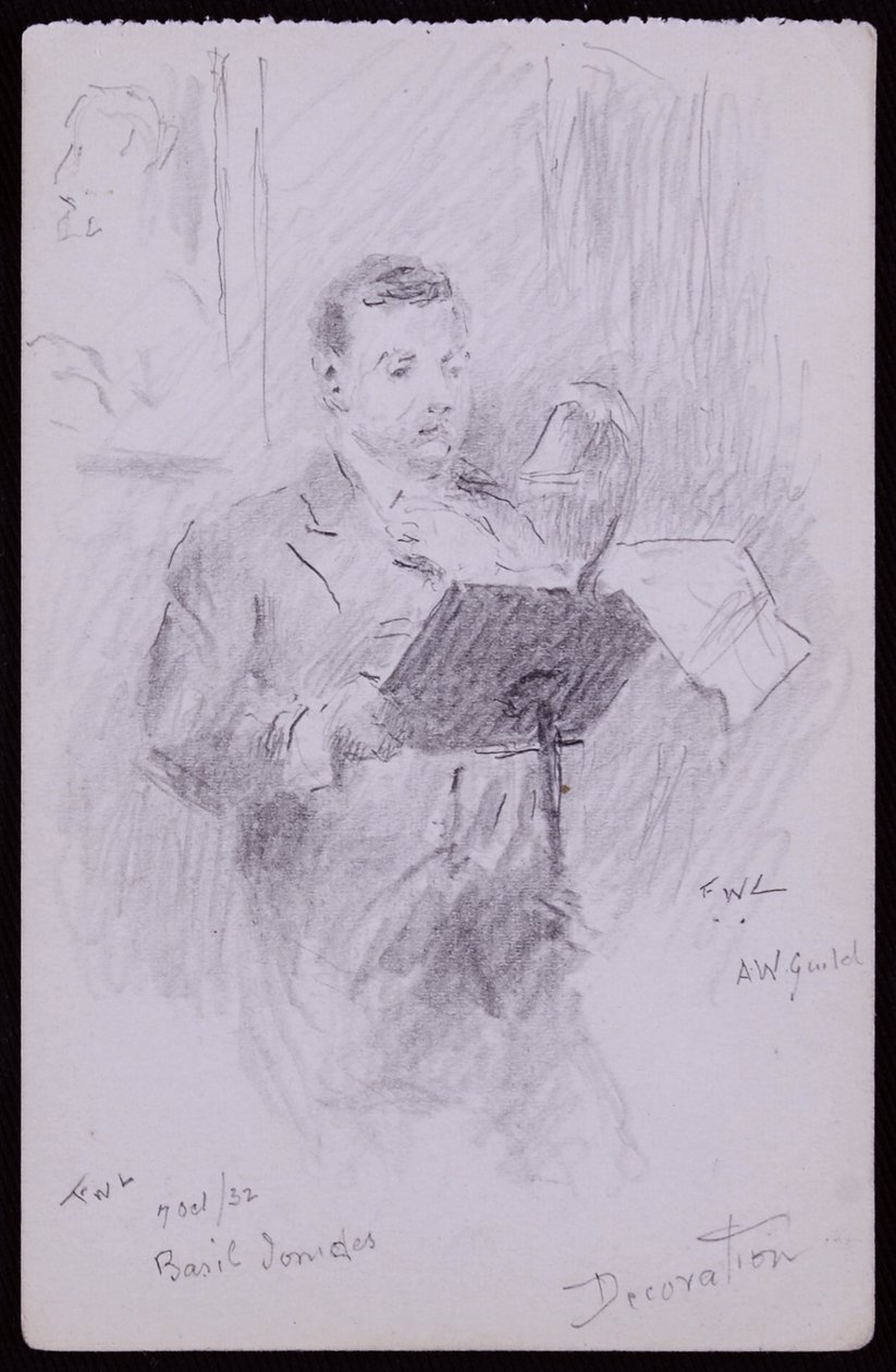 Basil Ionides portréja alkotó: Francis Wilfred Lawson