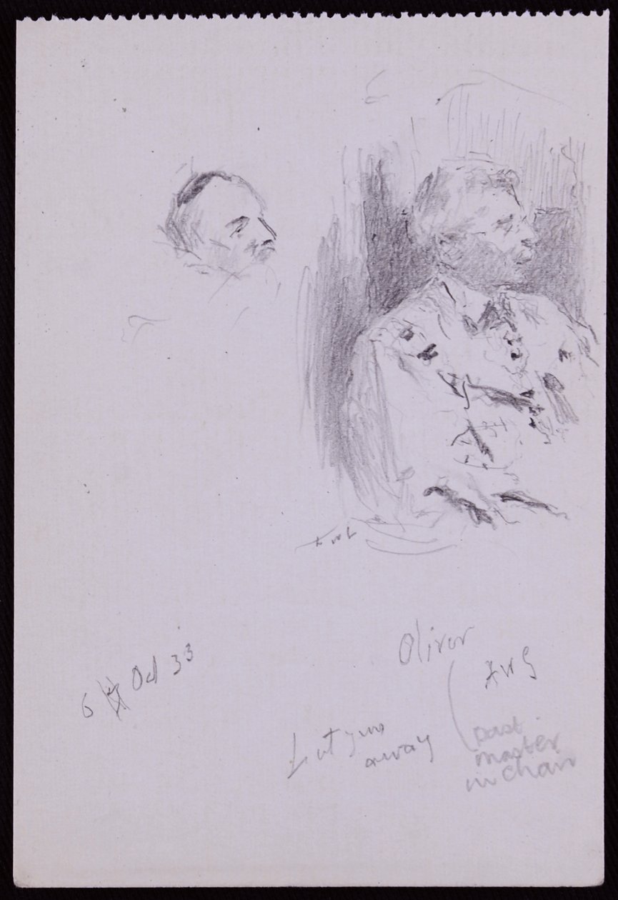 Basil Oliver portréja alkotó: Francis Wilfred Lawson
