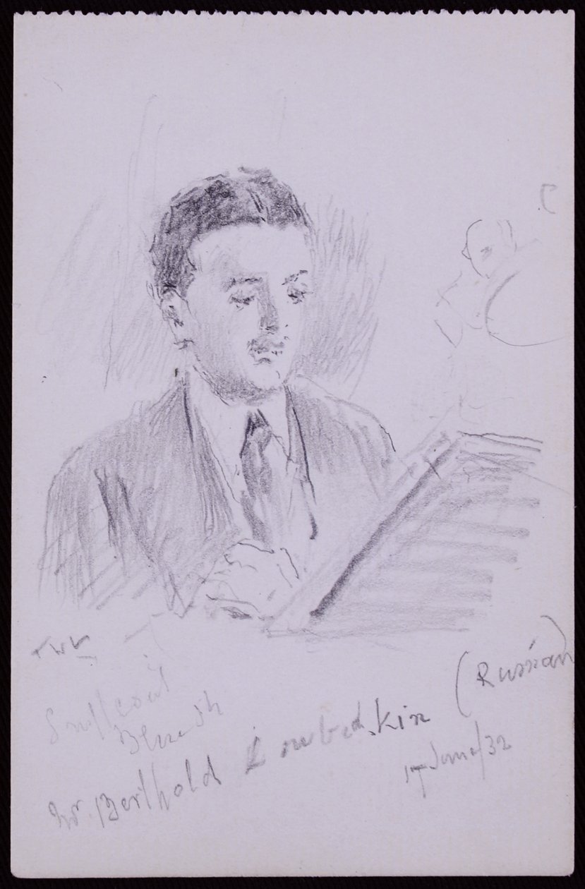 Berthold Lubetkin portréja alkotó: Francis Wilfred Lawson