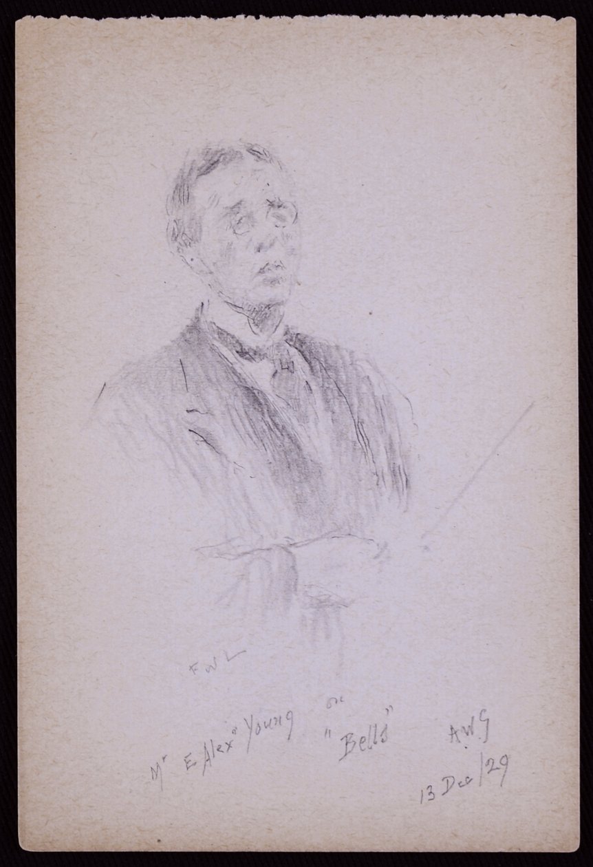 E Alex Young portréja alkotó: Francis Wilfred Lawson