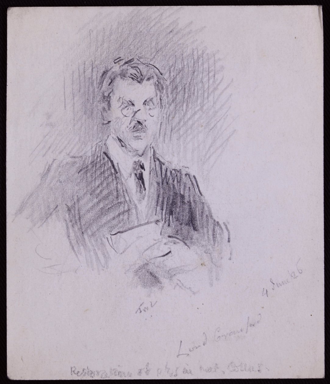 Crawford gróf és Balcarres portréja alkotó: Francis Wilfred Lawson