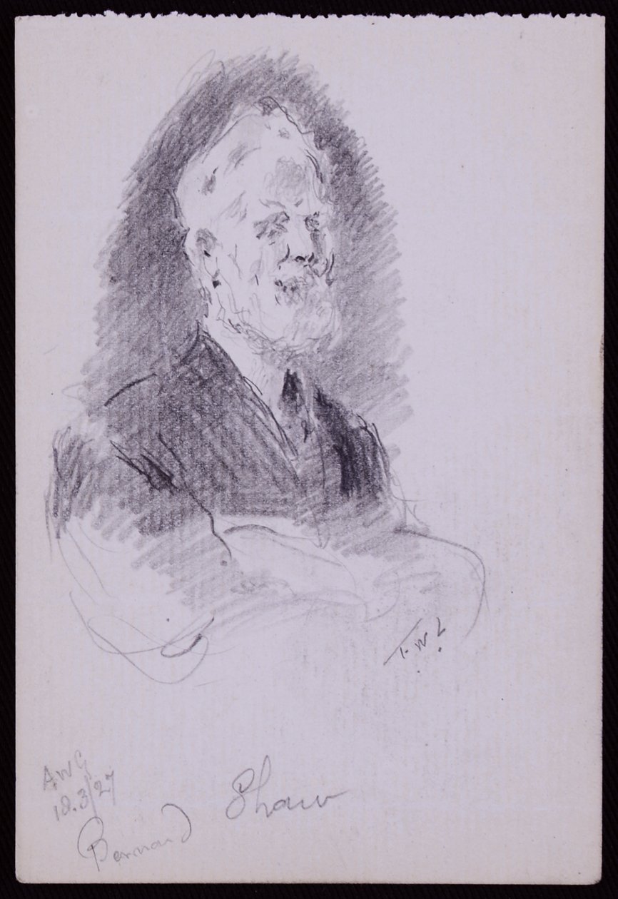 George Bernard Shaw portréja alkotó: Francis Wilfred Lawson