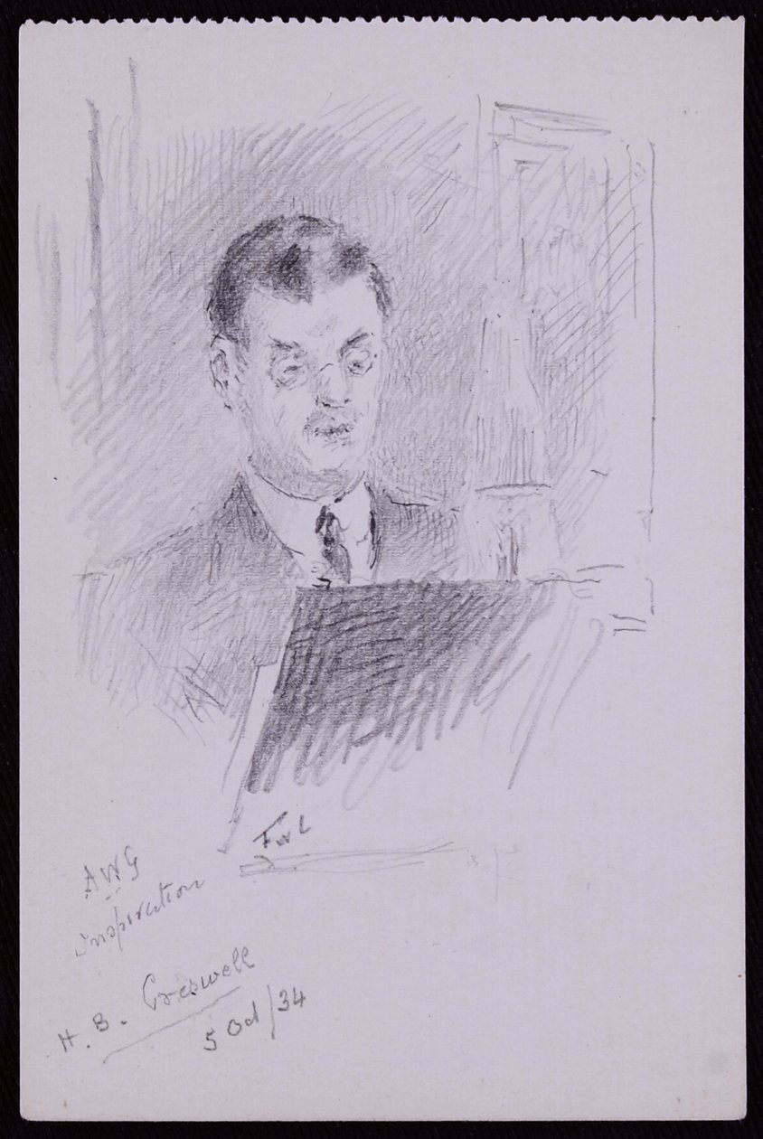 HB Cresswell portréja alkotó: Francis Wilfred Lawson
