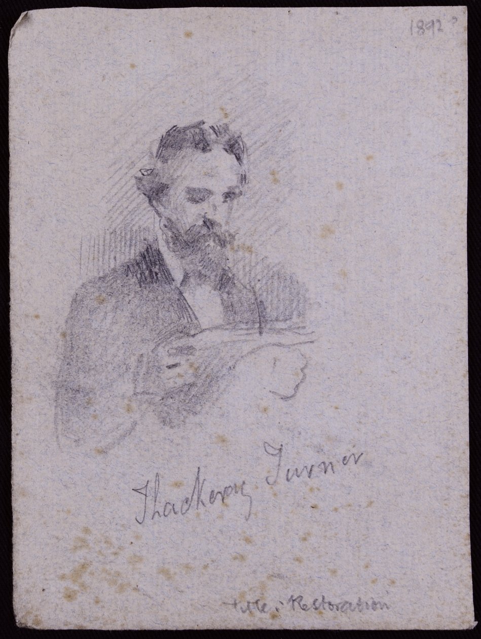 H. Thackeray Turner portréja, 1900 körül (ceruza papíron) alkotó: Francis Wilfred Lawson