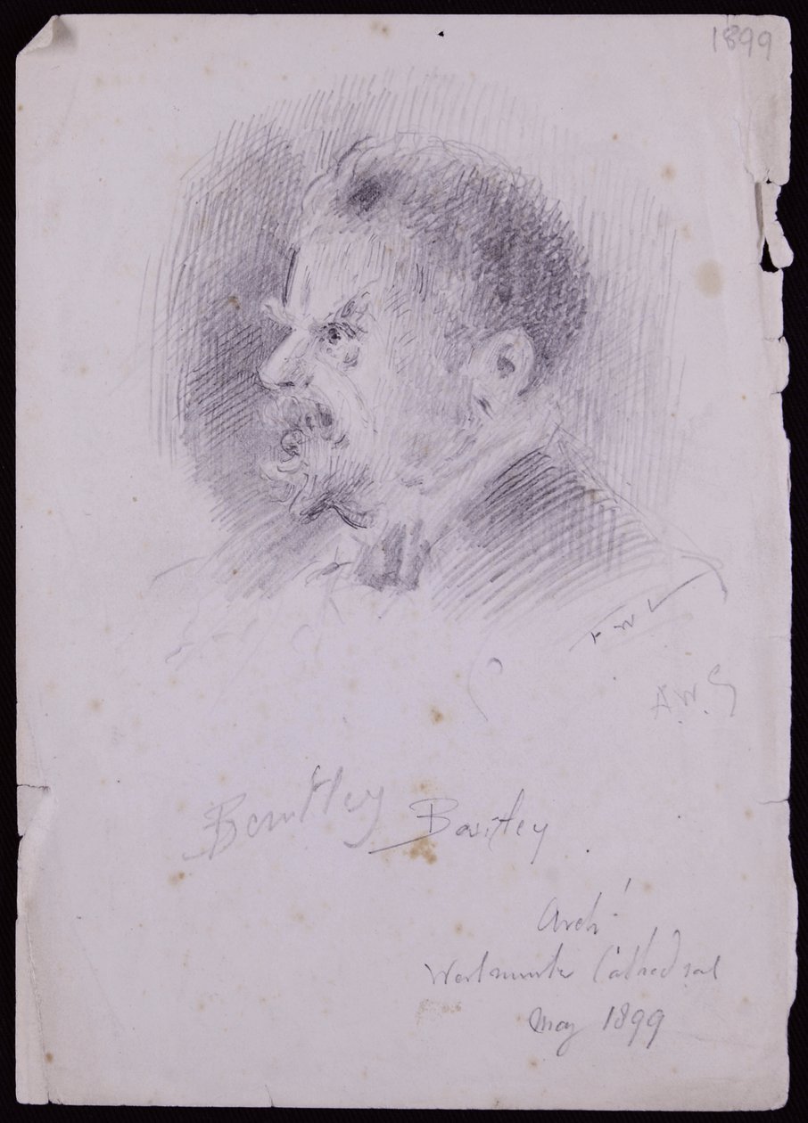 JF Bentley portréja alkotó: Francis Wilfred Lawson