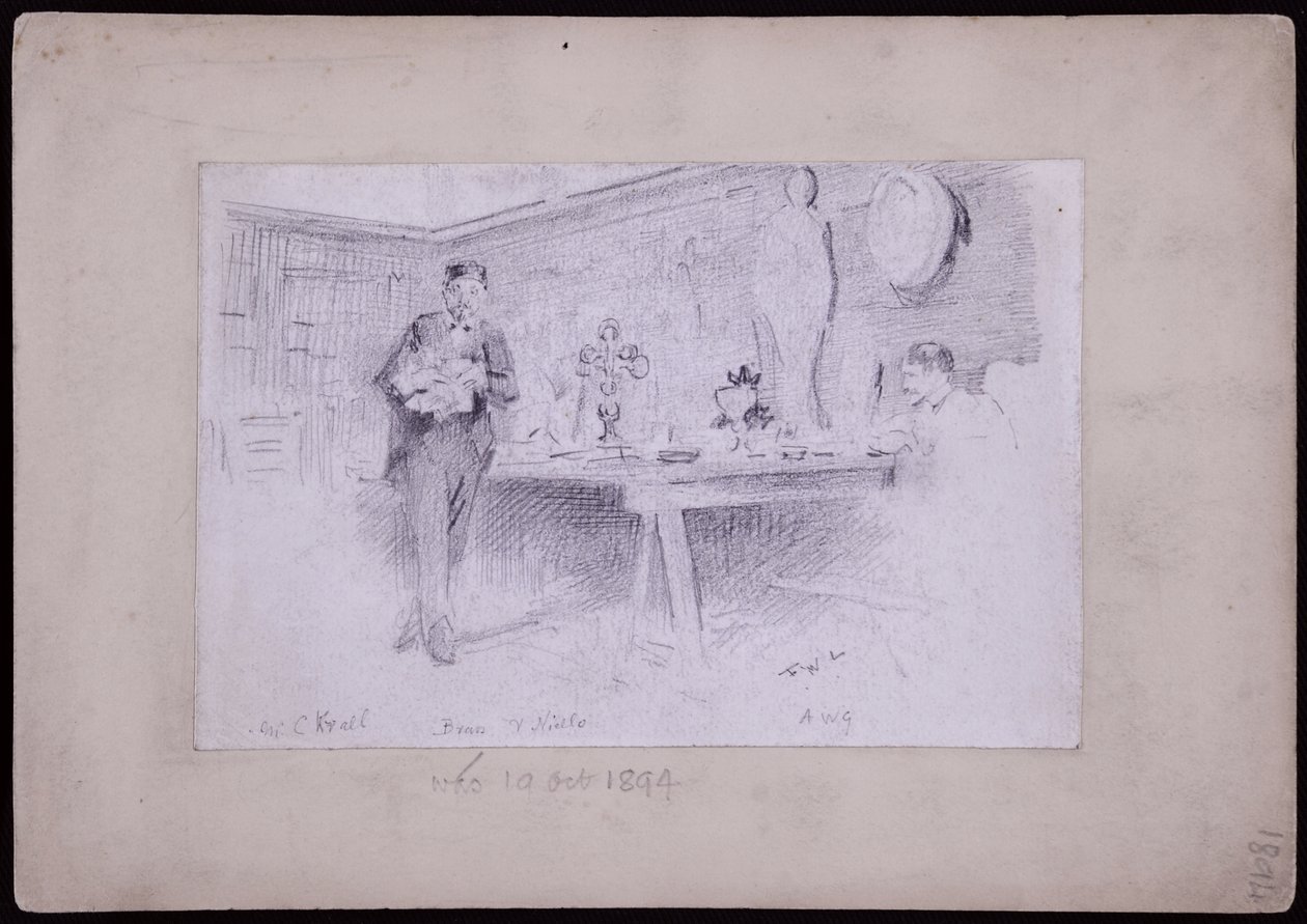 Karl Krall portréja alkotó: Francis Wilfred Lawson