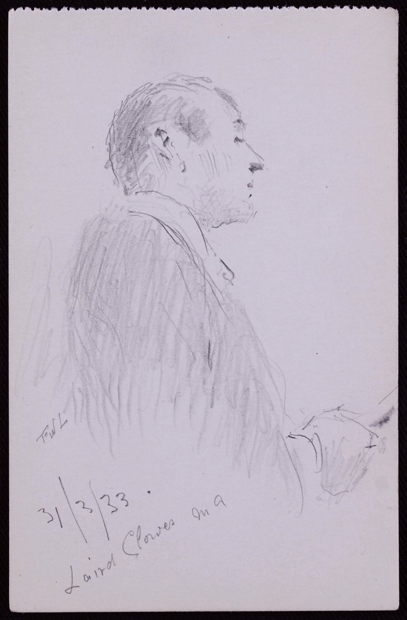 Laird Clowes portréja alkotó: Francis Wilfred Lawson