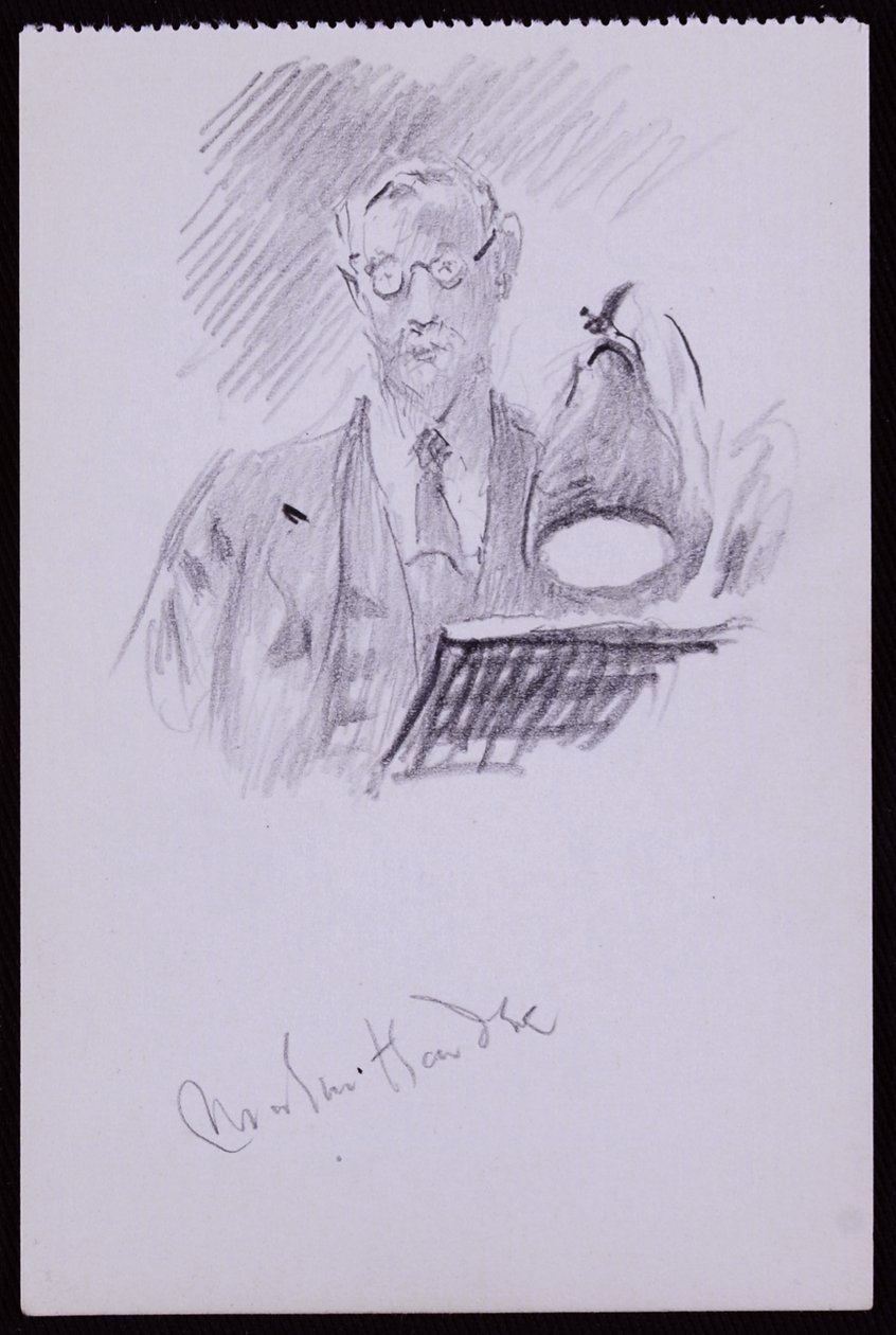 Martin Hardie portréja, 1931 körül (ceruza papíron) alkotó: Francis Wilfred Lawson