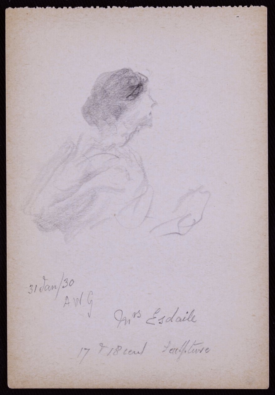Arundel Esdaile asszony portréja alkotó: Francis Wilfred Lawson