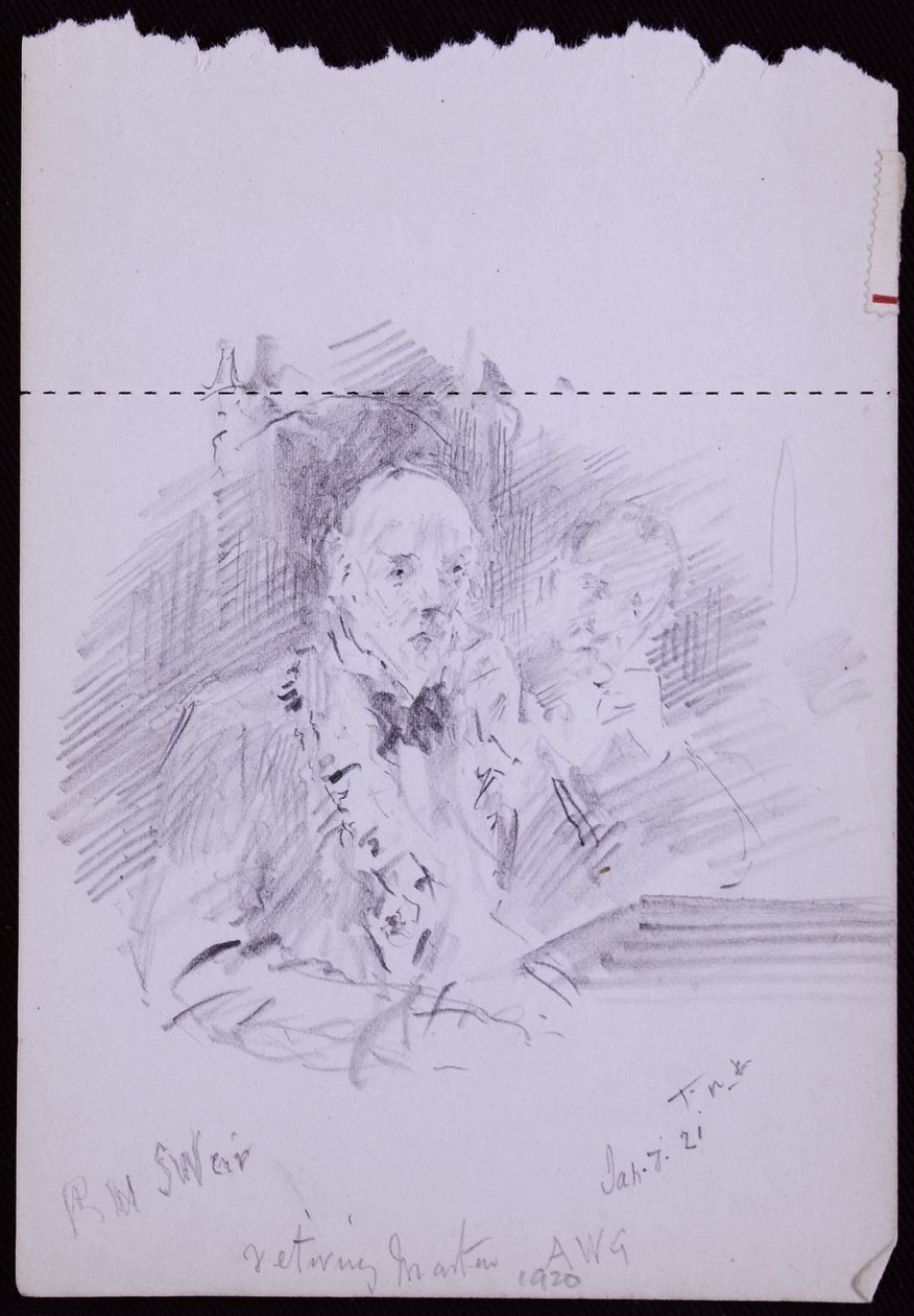 RW Schultz Weir portréja alkotó: Francis Wilfred Lawson