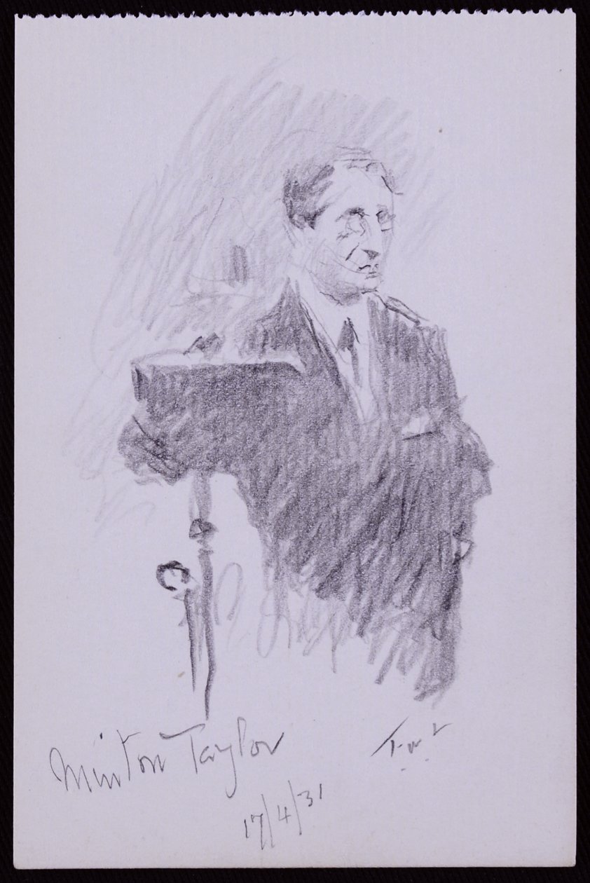 R Minton Taylor portréja alkotó: Francis Wilfred Lawson