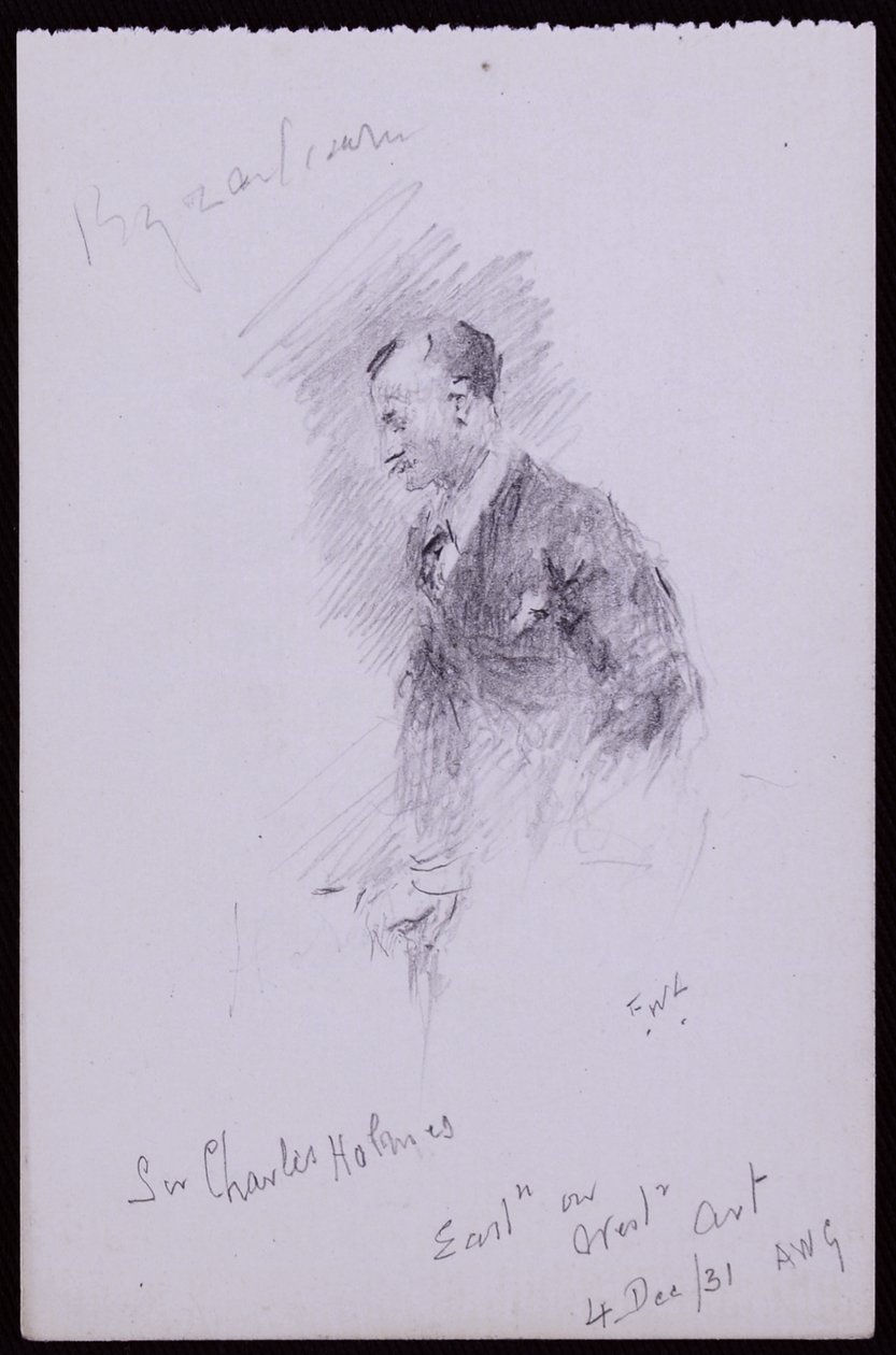 Sir Charles Holmes portréja alkotó: Francis Wilfred Lawson