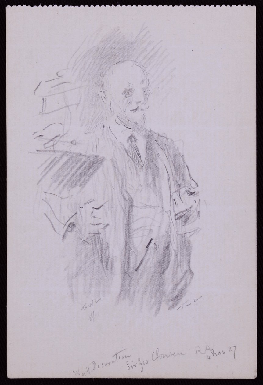 Sir George Clausen portréja alkotó: Francis Wilfred Lawson