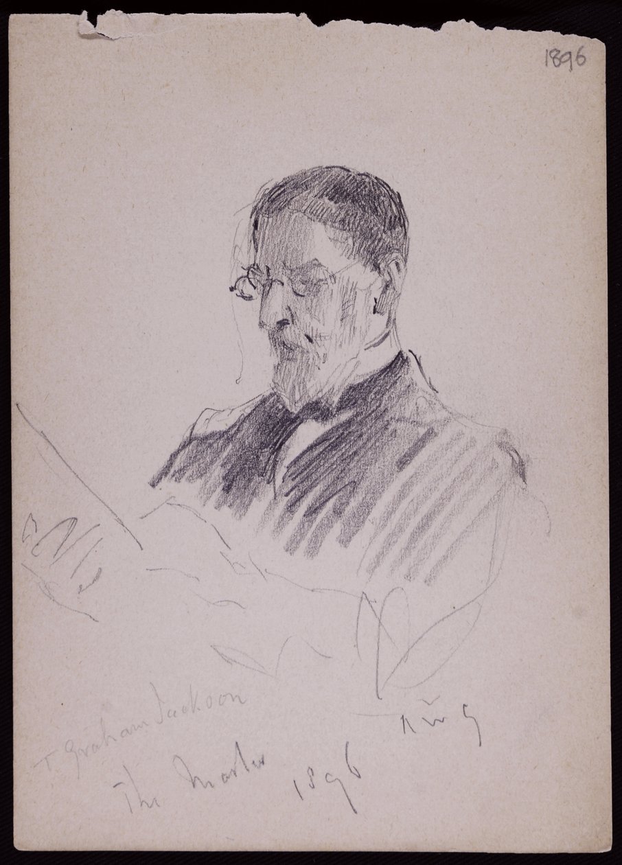 TG Jackson portréja alkotó: Francis Wilfred Lawson