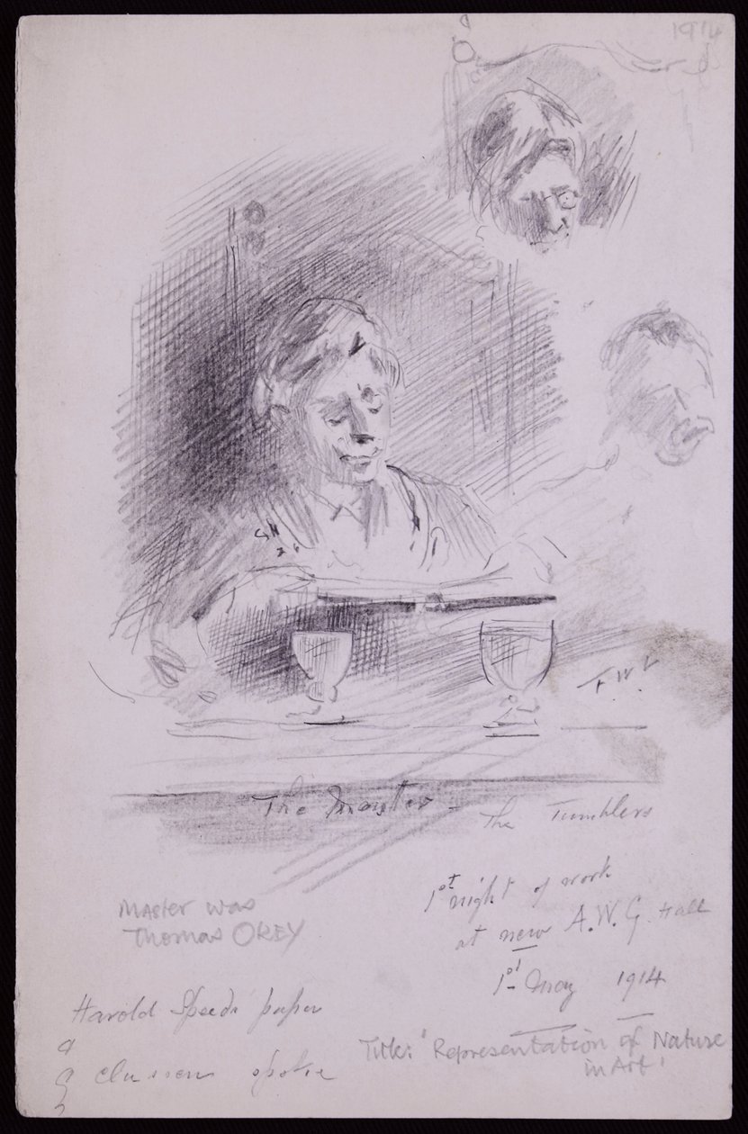 Thomas Okey portréja alkotó: Francis Wilfred Lawson