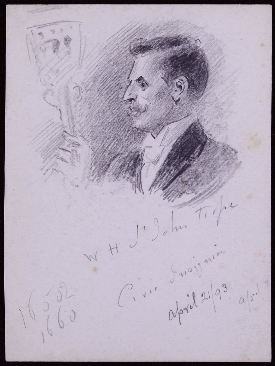WH St John Hope portréja alkotó: Francis Wilfred Lawson