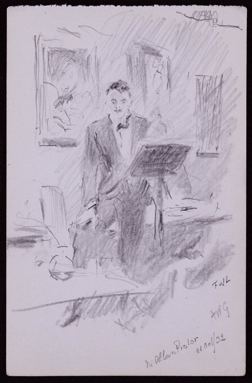 W Allan Pictor portréja alkotó: Francis Wilfred Lawson