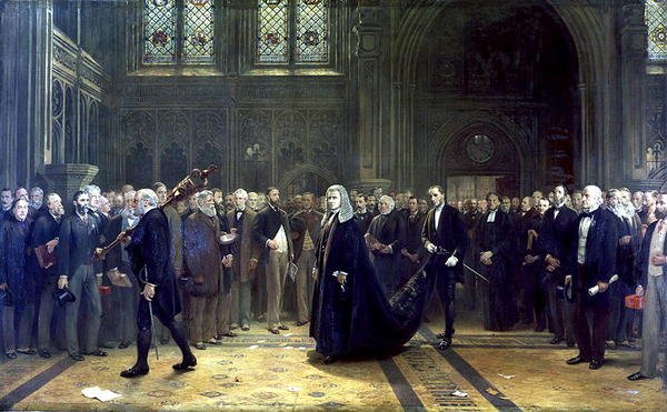 A szónok menete 1881-ben alkotó: Francis Wilfred Lawson