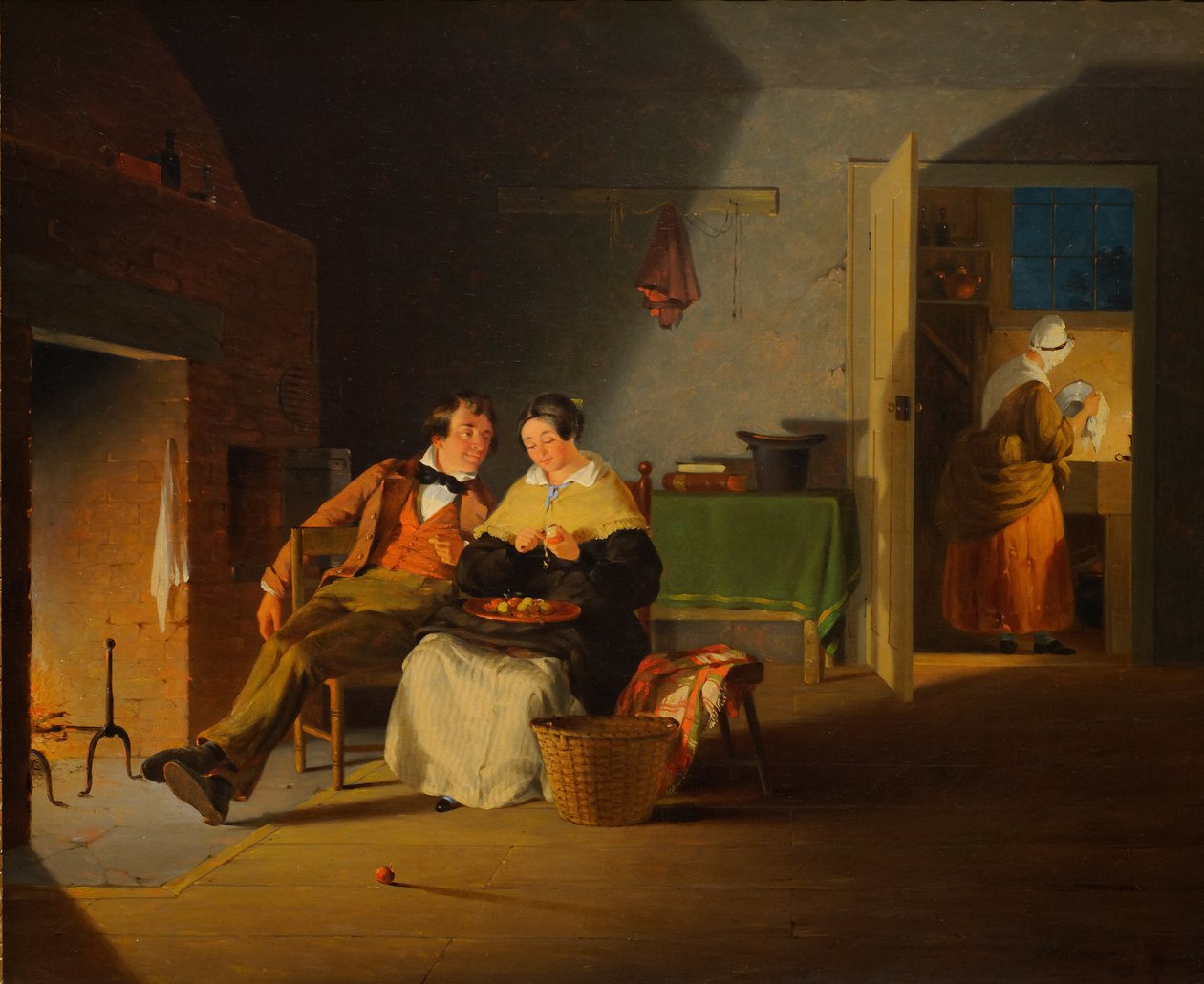 Udvarlás alkotó: Francis William Edmonds