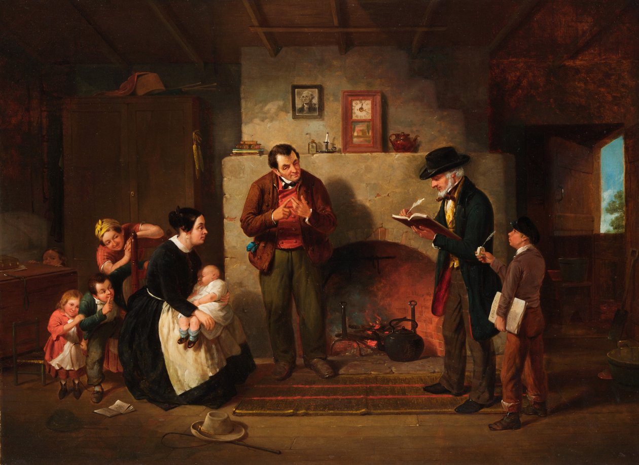 Az 1854-es népszámlálás felvétele alkotó: Francis William Edmonds