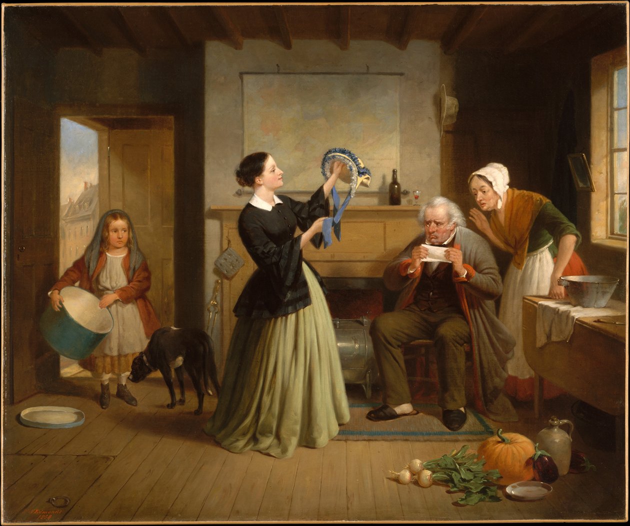 Az új főkötő alkotó: Francis William Edmonds