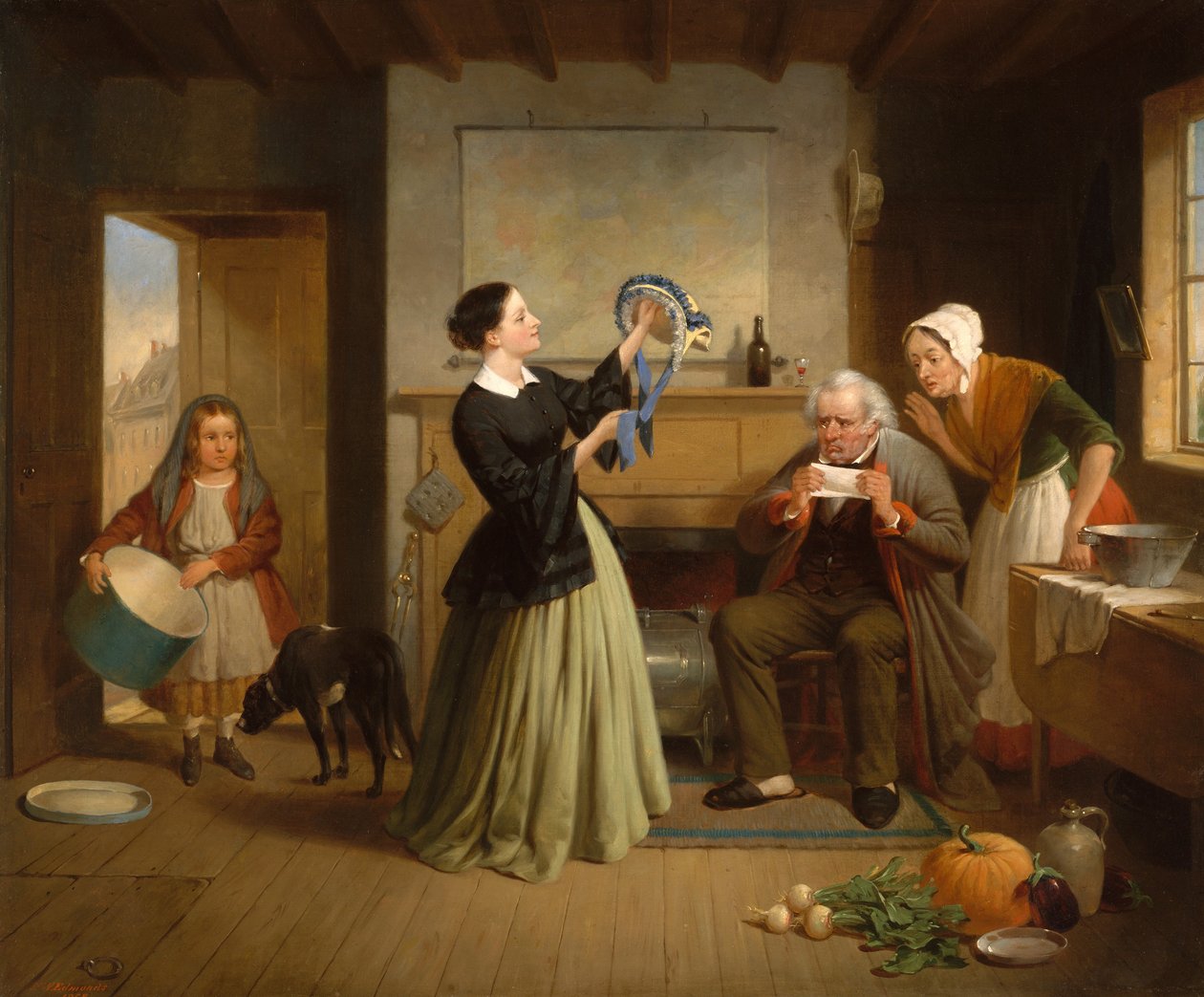 Az új motorháztető, 1858. alkotó: Francis William Edmonds
