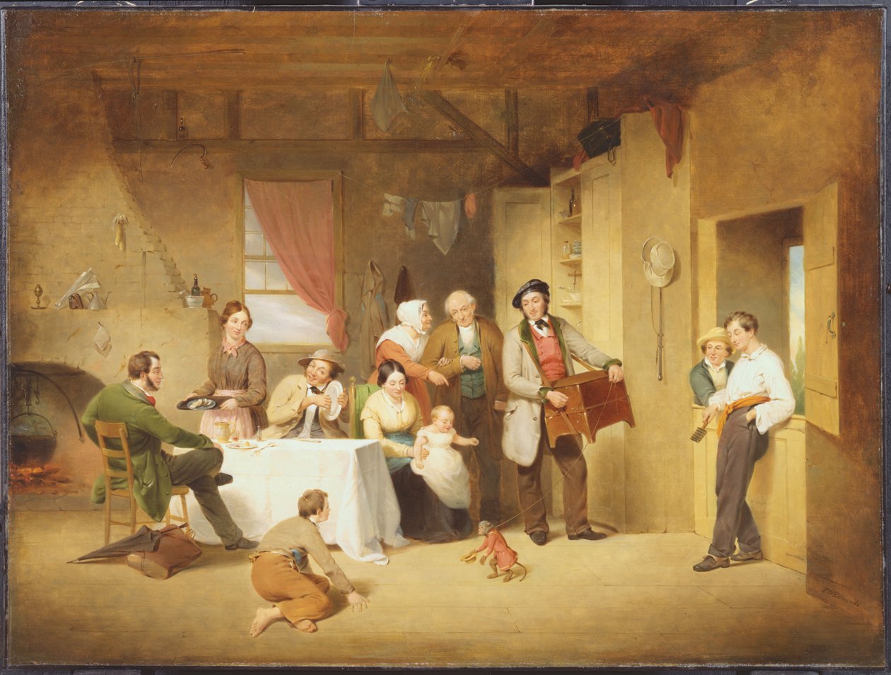 A verkliárus (a vándorzenész) alkotó: Francis William Edmonds