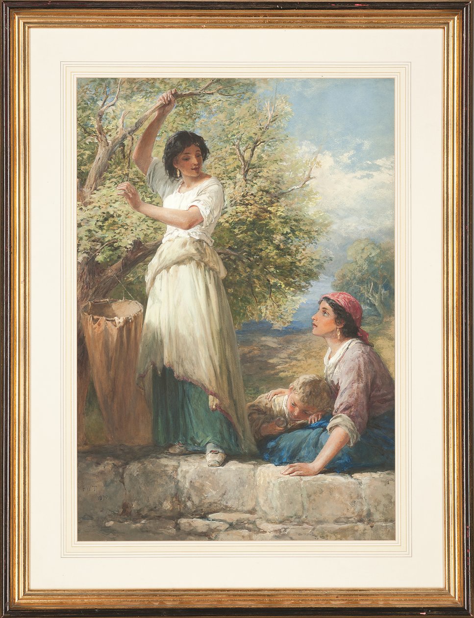 A kútnál alkotó: Francis William Topham