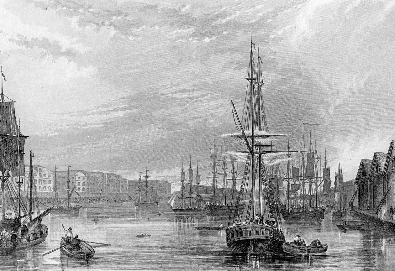 West India Dock, illusztráció a 