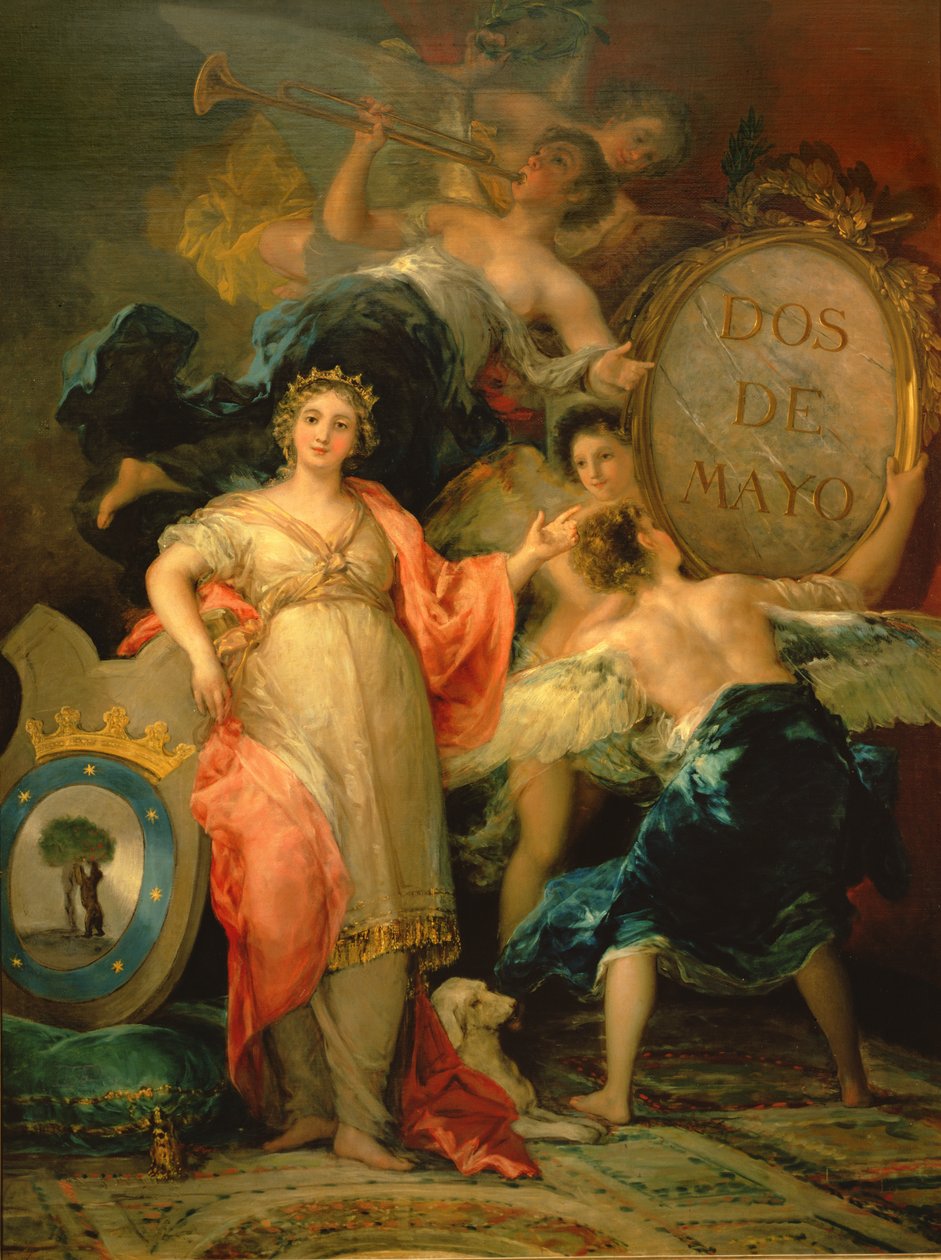 Madrid város allegóriája, 1810 alkotó: Francisco de Goya