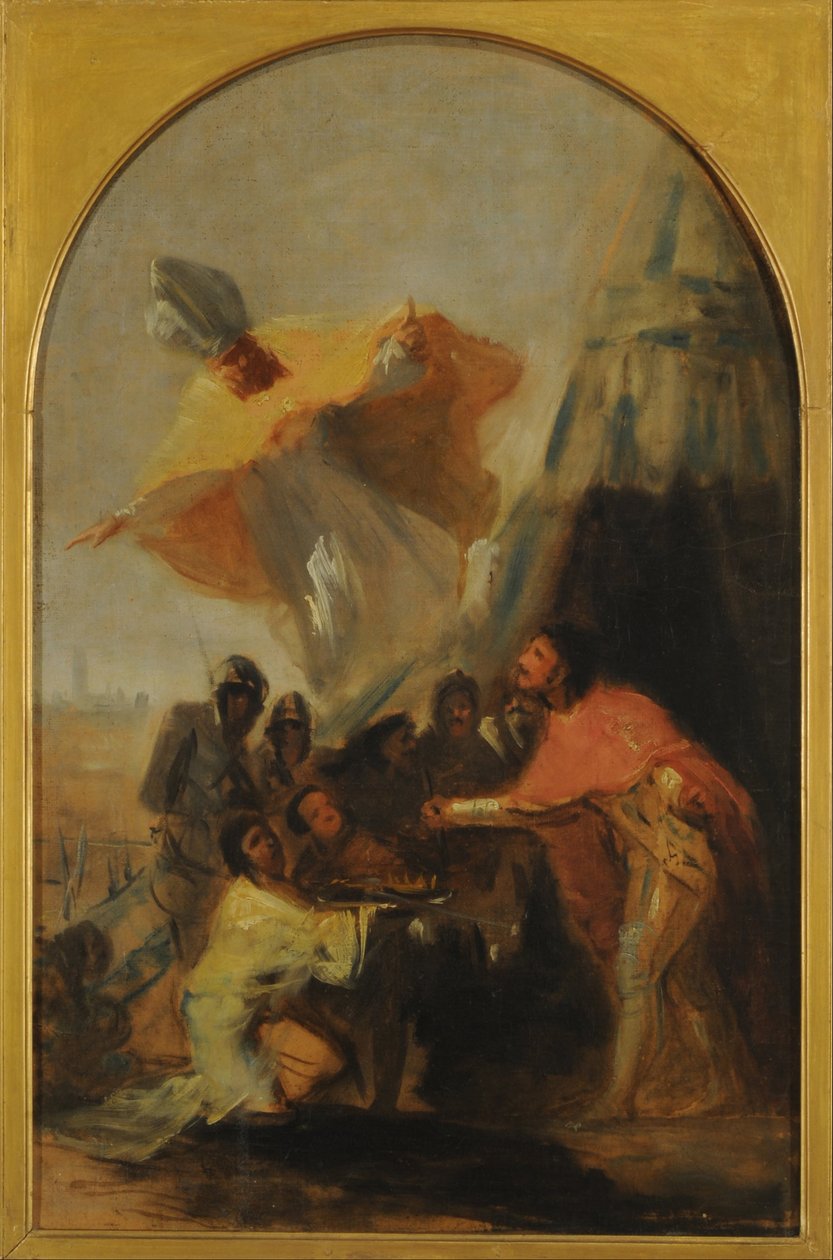 Szent Izidor megjelenése Szent Ferdinánd királynál Sevilla falai előtt alkotó: Francisco de Goya