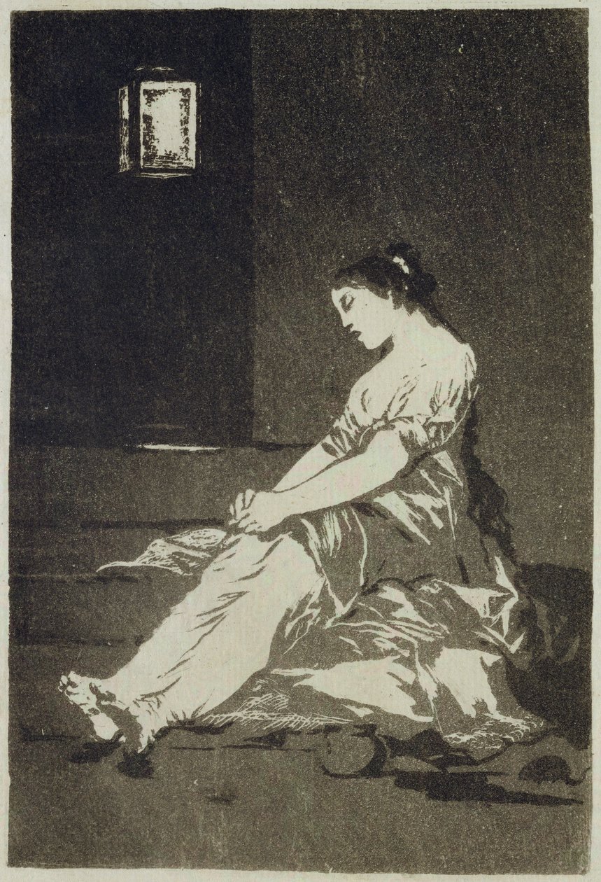 Mivel fogékony volt, a „Los Caprichos” 32. táblája, 1799 (akvatinta) alkotó: Francisco de Goya