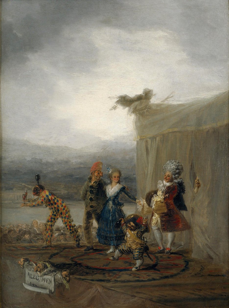 Utazó komikusok alkotó: Francisco de Goya