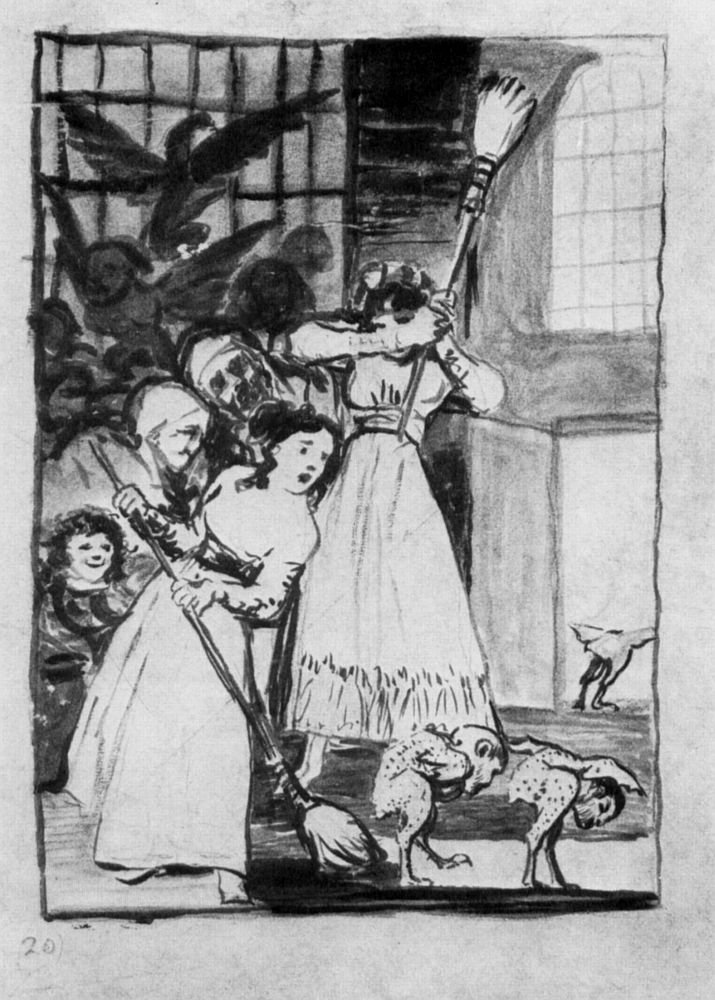 Előkészítő rajz 1 Caprice alkotó: Francisco de Goya