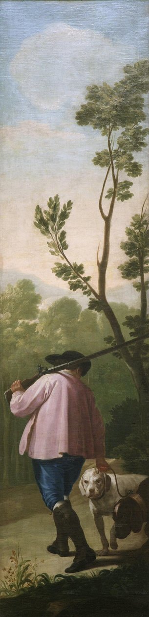 A vadász kutyáival alkotó: Francisco de Goya