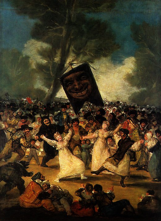 A szardínia temetése alkotó: Francisco de Goya