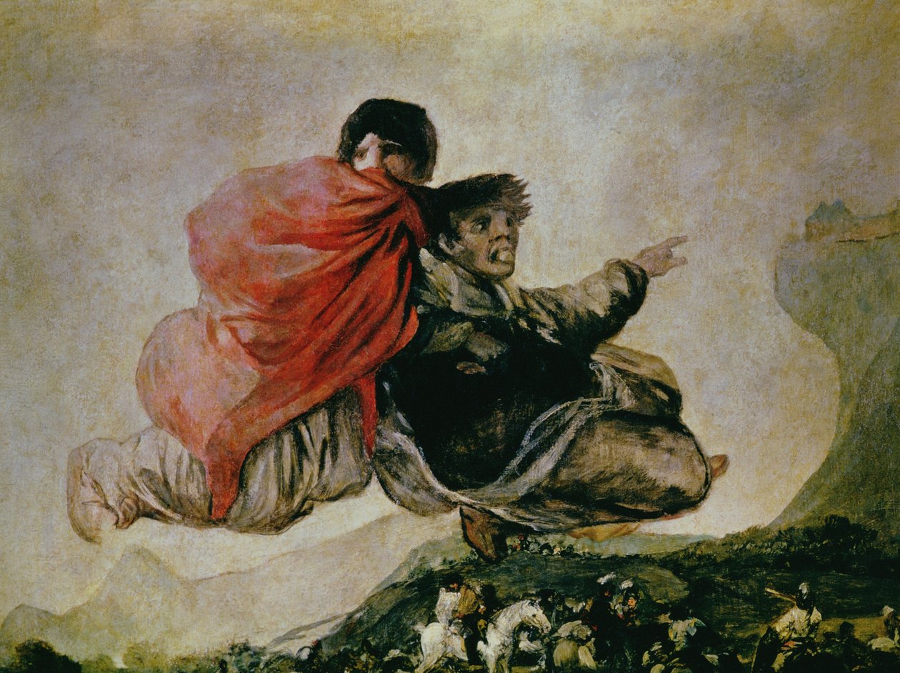 Fantasztikus látomás (Asmodeus) 1821-23 (olaj, gesso átvitt vászonra) (73591 részlet) alkotó: Francisco de Goya