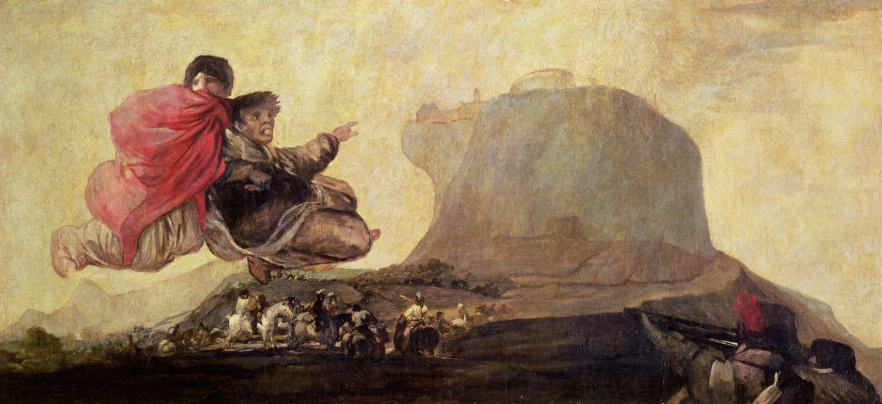 Fantasztikus látomás (Asmodeus) 1821-23 (olaj, gesso átvitt vászonra) alkotó: Francisco de Goya