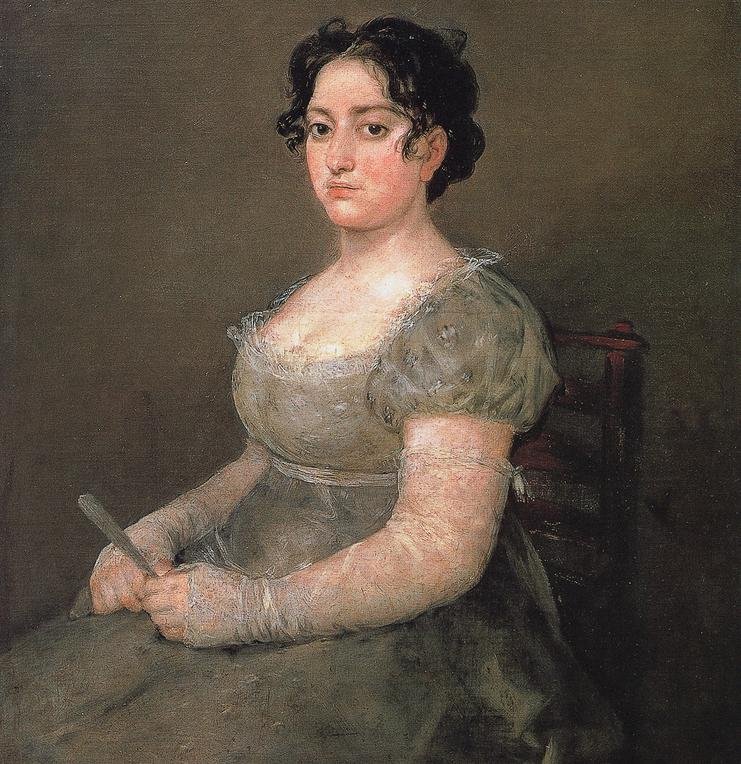 Nő ventilátorral alkotó: Francisco de Goya